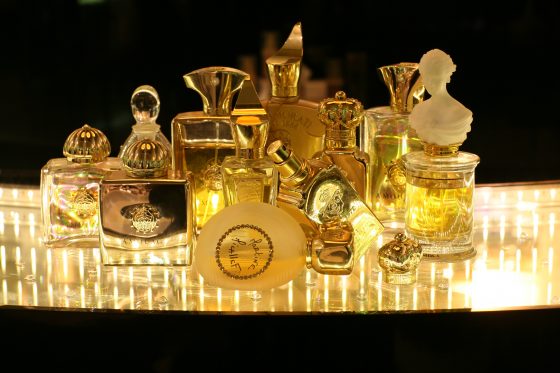 gold bottles