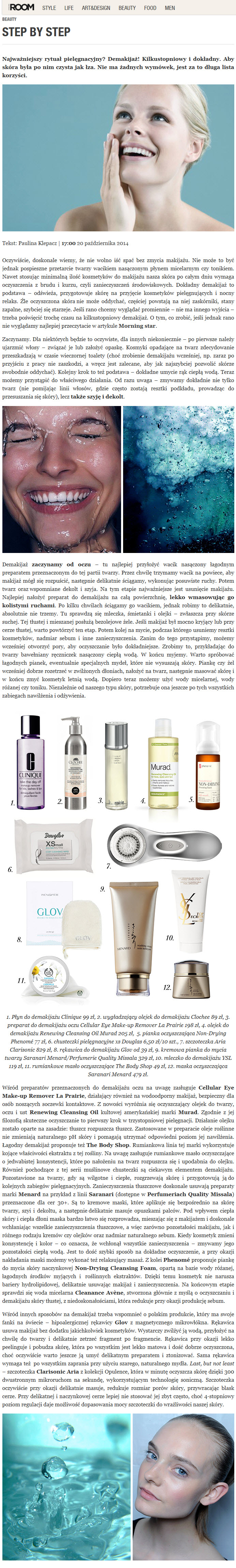 2014.10.21_EnterTheRoom.pl_MENARD Saranari Washing Cream, MENARD Saranari Massage Mask