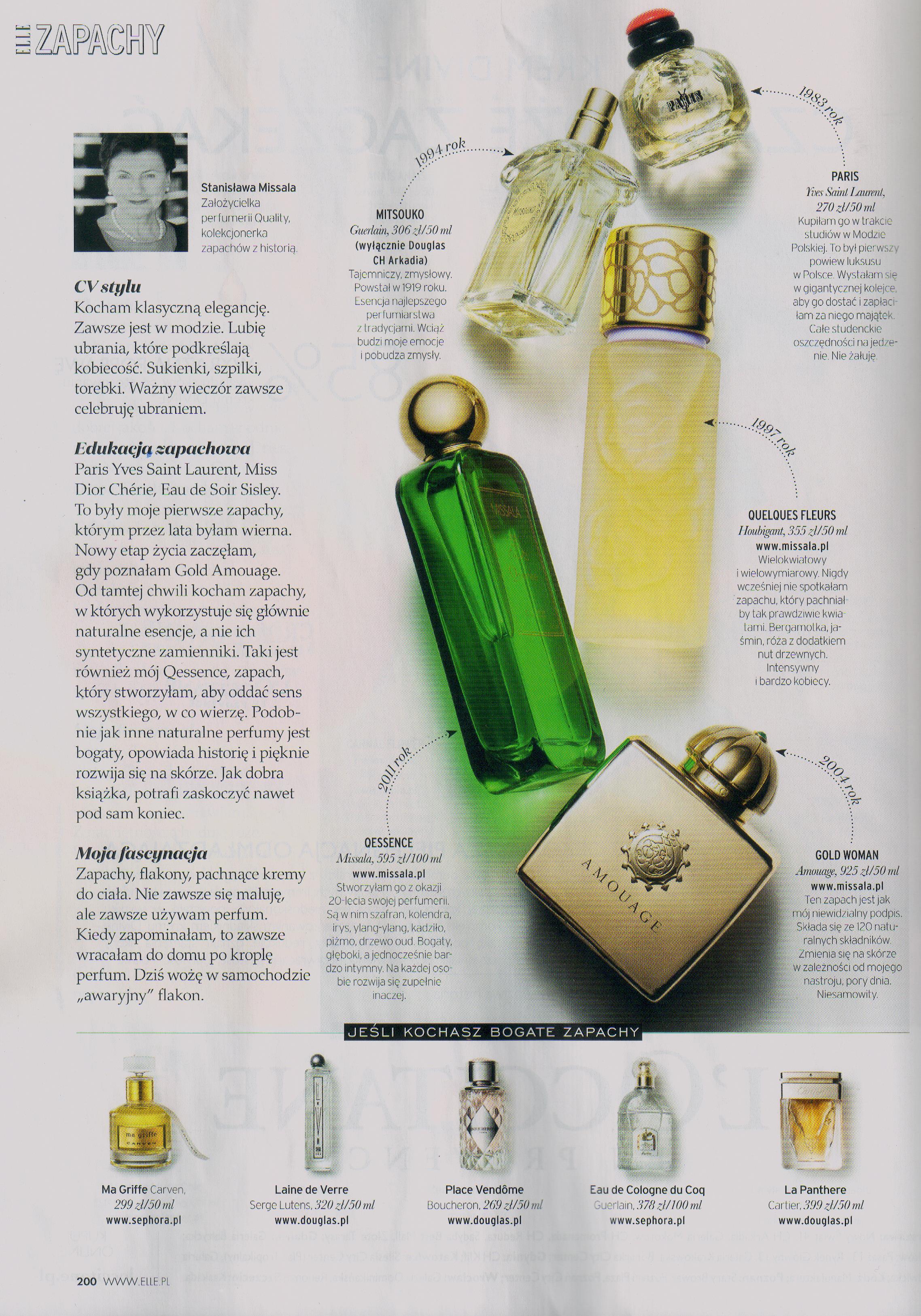 2014.11 Elle_MISSALA Qessence, AMOUAGE Gold Woman, HOUBITANG Quelques Fleurs