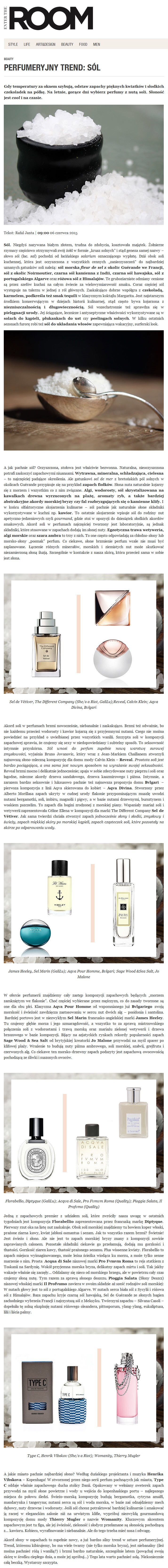 2015.06.06_EnterTheRoom PRO FVMVM ROMA Acqua di Sale, IL PROFVMO Pioggia Salata