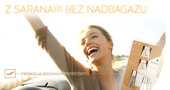 www_Z Saranari bez nadbagażu_Promocja zestawów podróżnych