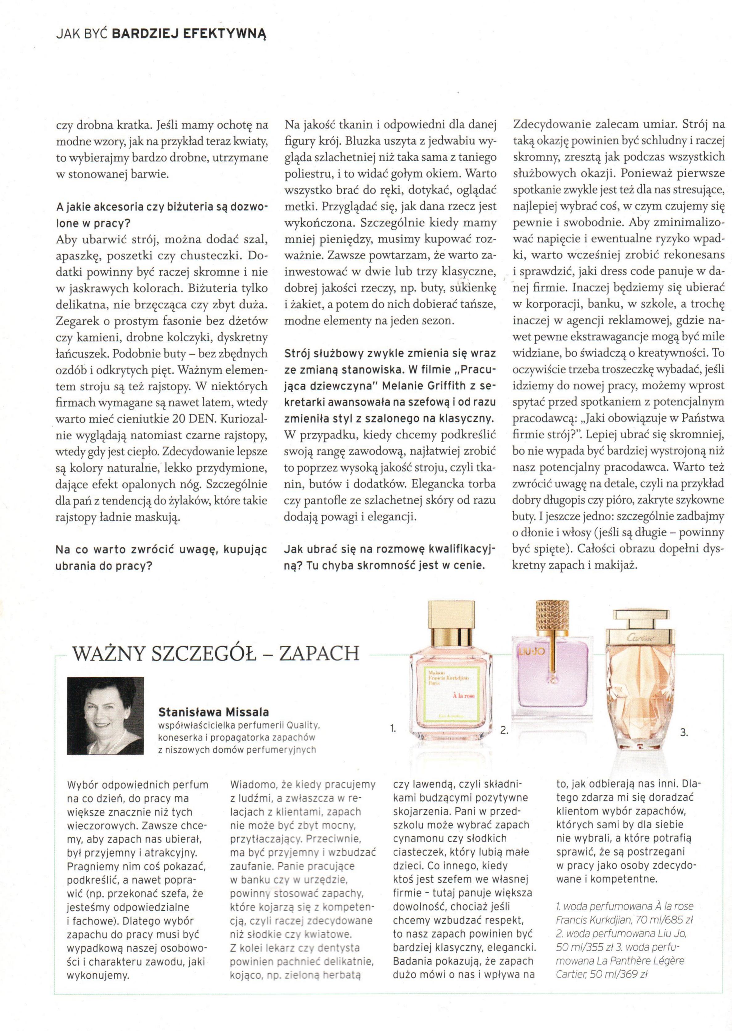 2015.03 Sens_MAISON FRANCIS KURKDJIAN A la rose, Wypowiedź Stanisławy Missali