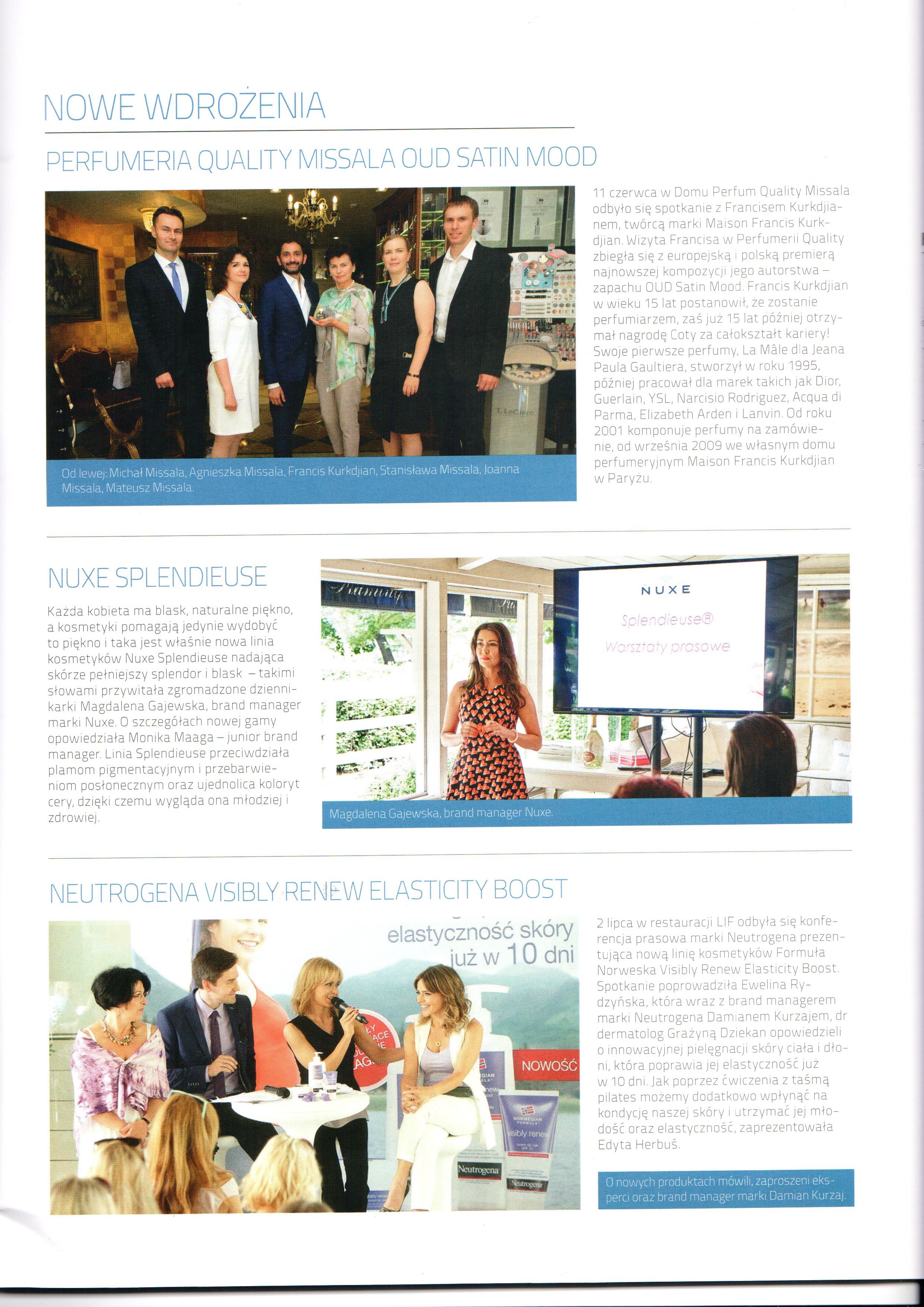 2015.07-08 Magazyn Kosmetyki_Wizyta Francisa Kurkdjiana w Perfumerii Quality
