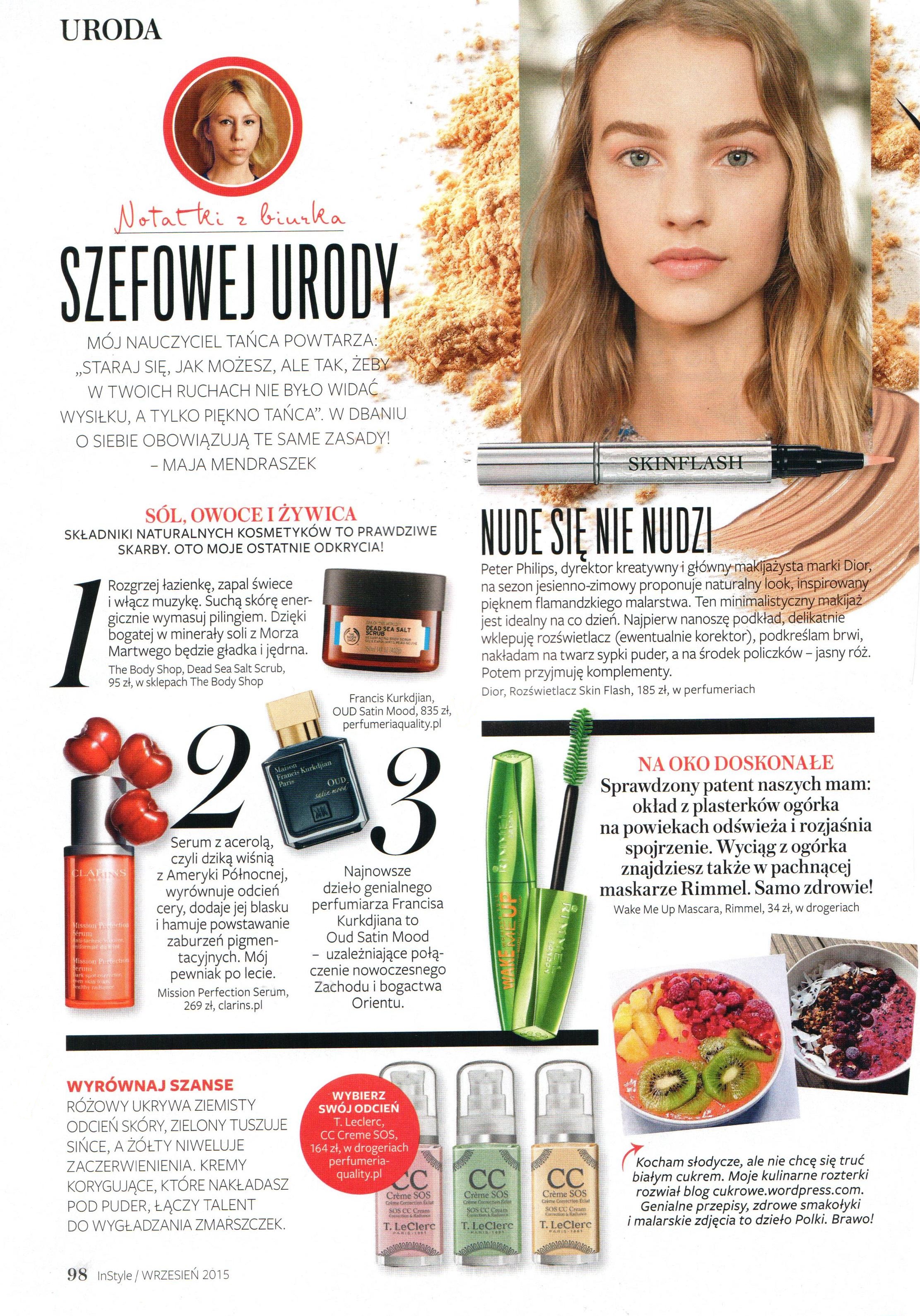 2015.09 InStyle_MAISON FRANCIS KURKDJIAN OUD Satin mood, T. LECLERC Les Mythiques