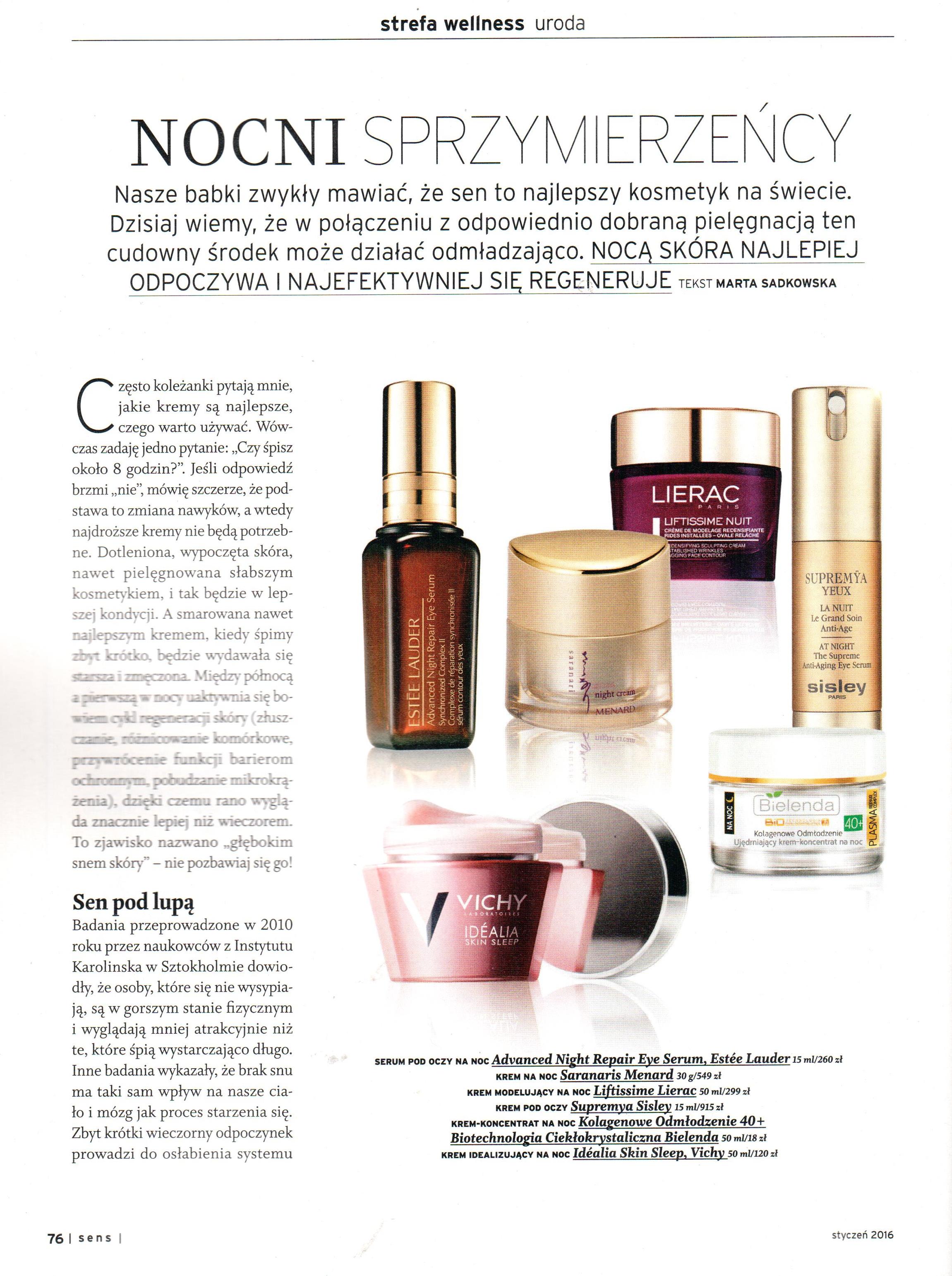 2016.01 Sens_MENARD Saranari Night Cream