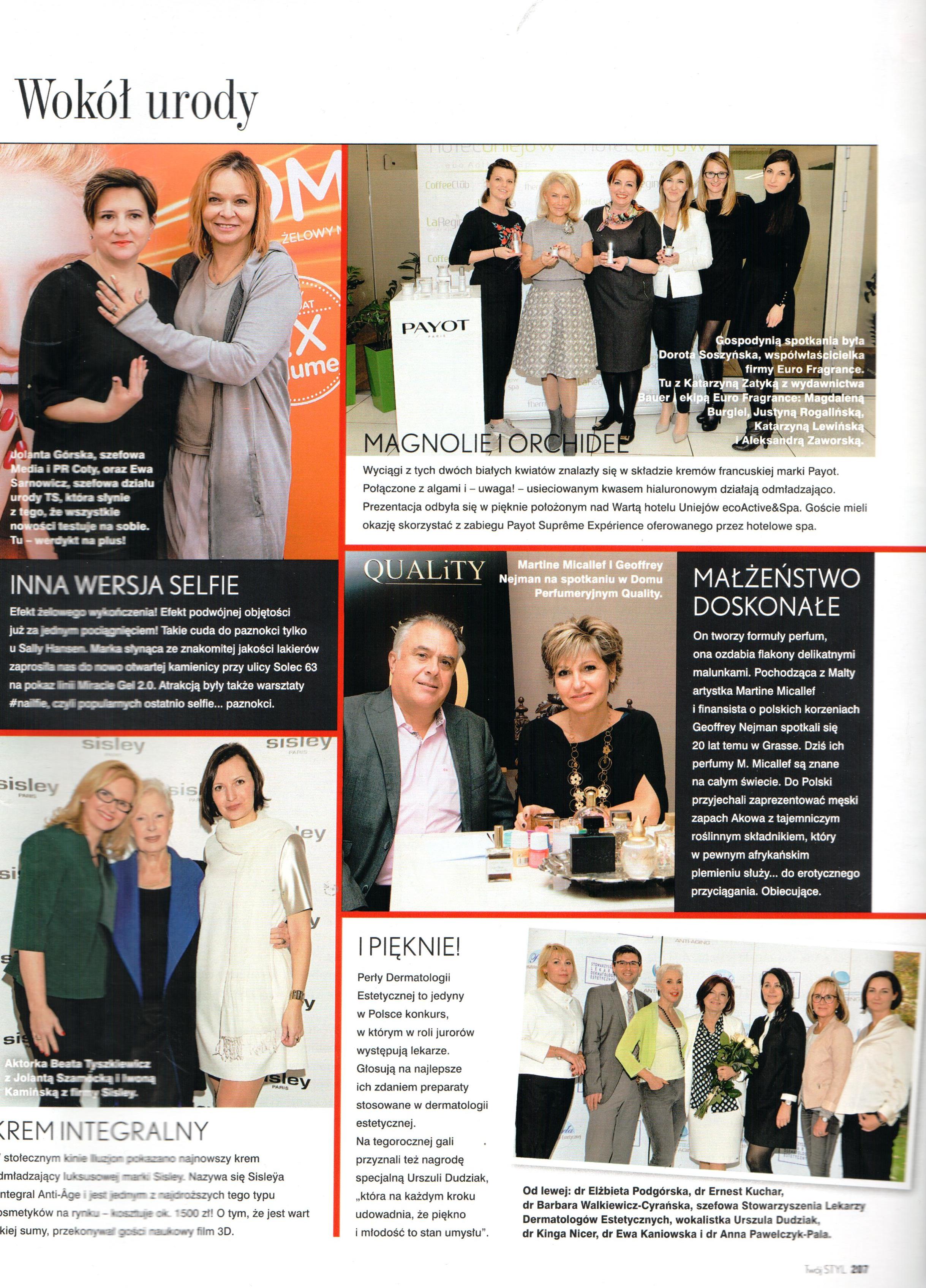 2016.02 Twój Styl_Martine Micallef&Geoffrey Nejman z wizytą w Perfumerii Quality