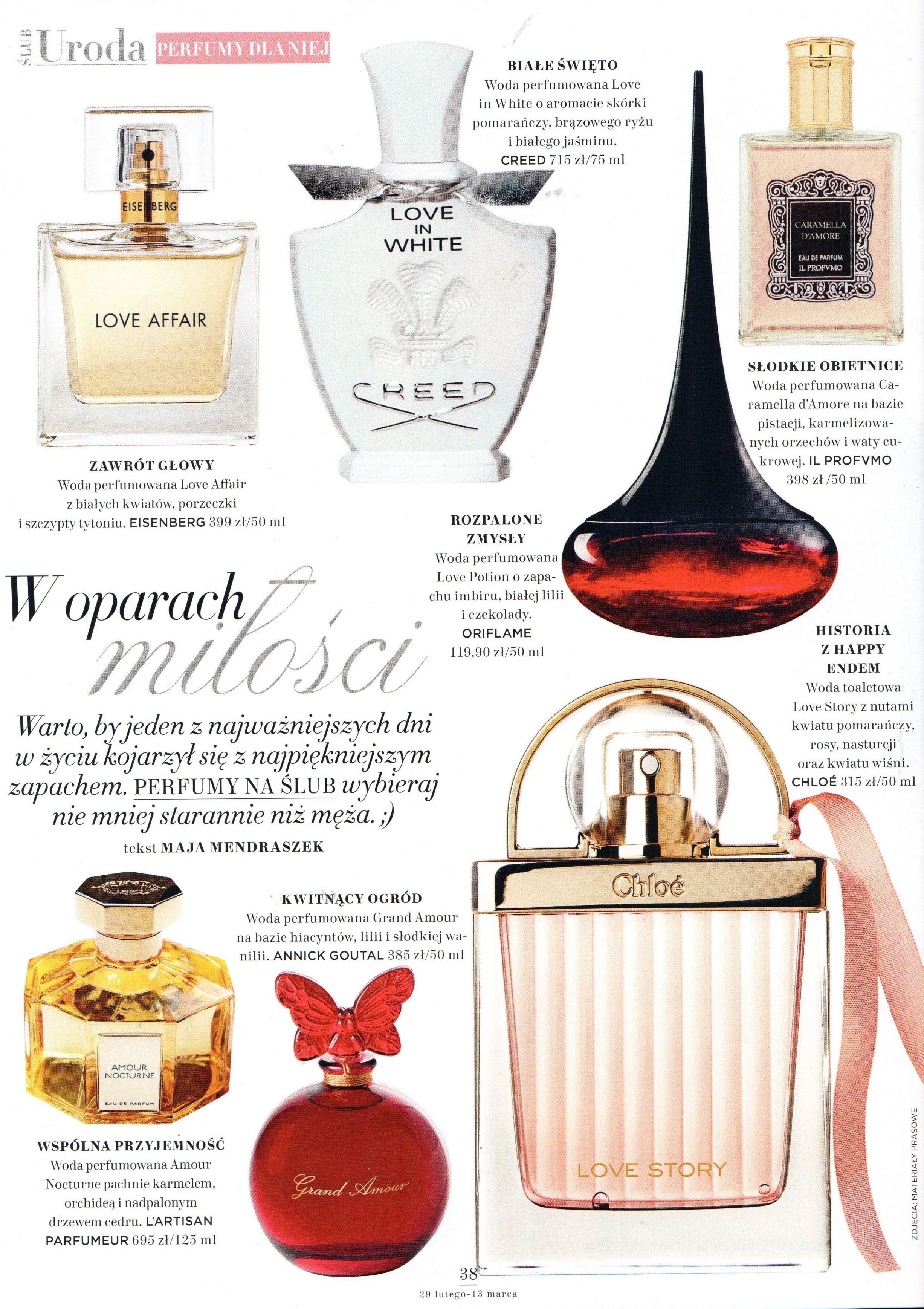 2016 02-03 Gala_IL PROFVMO Caramella d`Amore, CREED Love in White, L`ARTISAN PARFUMEUR Amour Nocturne, ANNICK GOUTAL Grand Amour