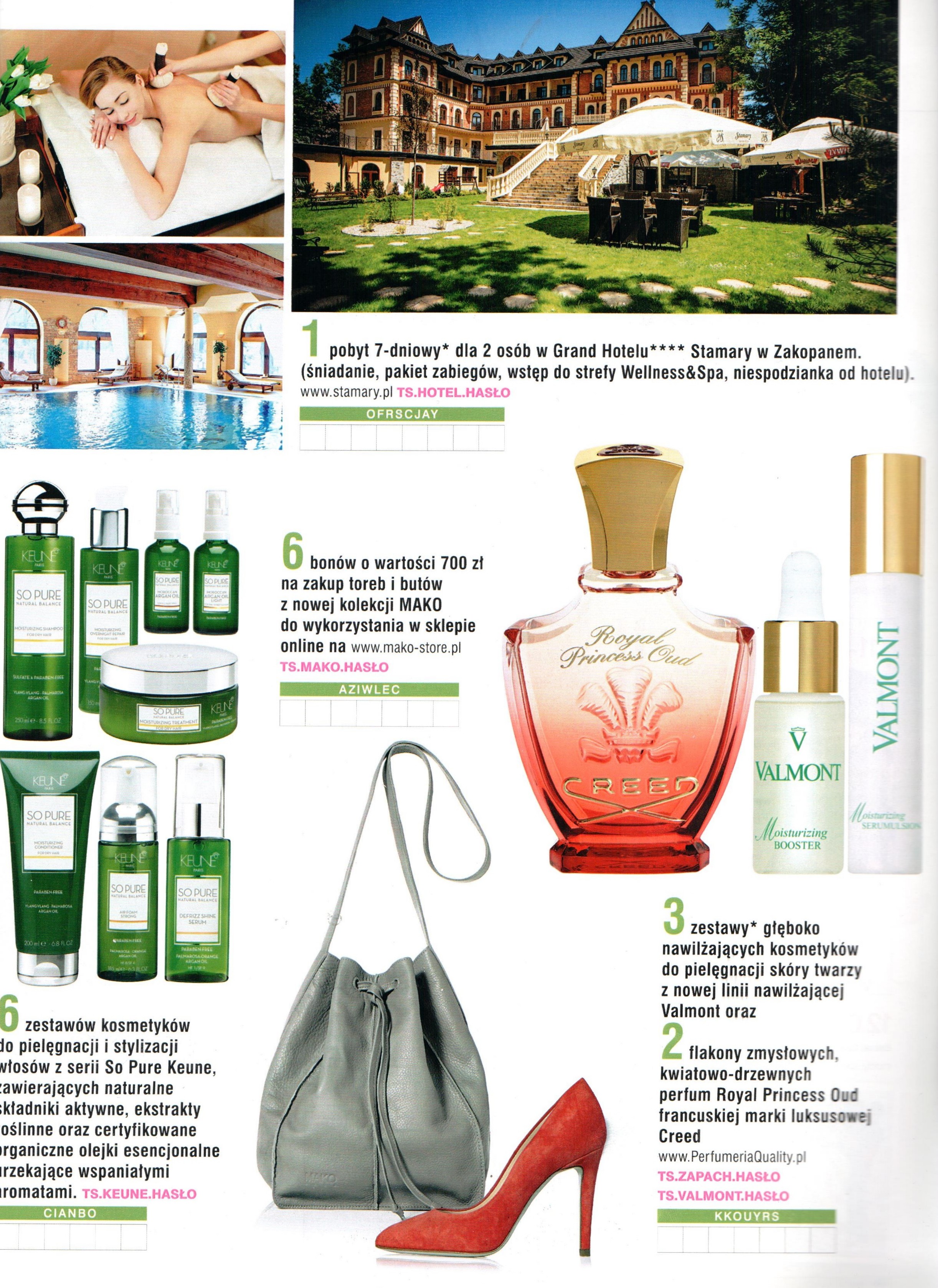 2016.04 Twój Styl_VALMONT Moisturizing Serumulsion i Moisturizing Booster, CREED Royal Princess Oud (konkurs)
